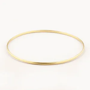 Thin Plain Bangle in 10k Gold