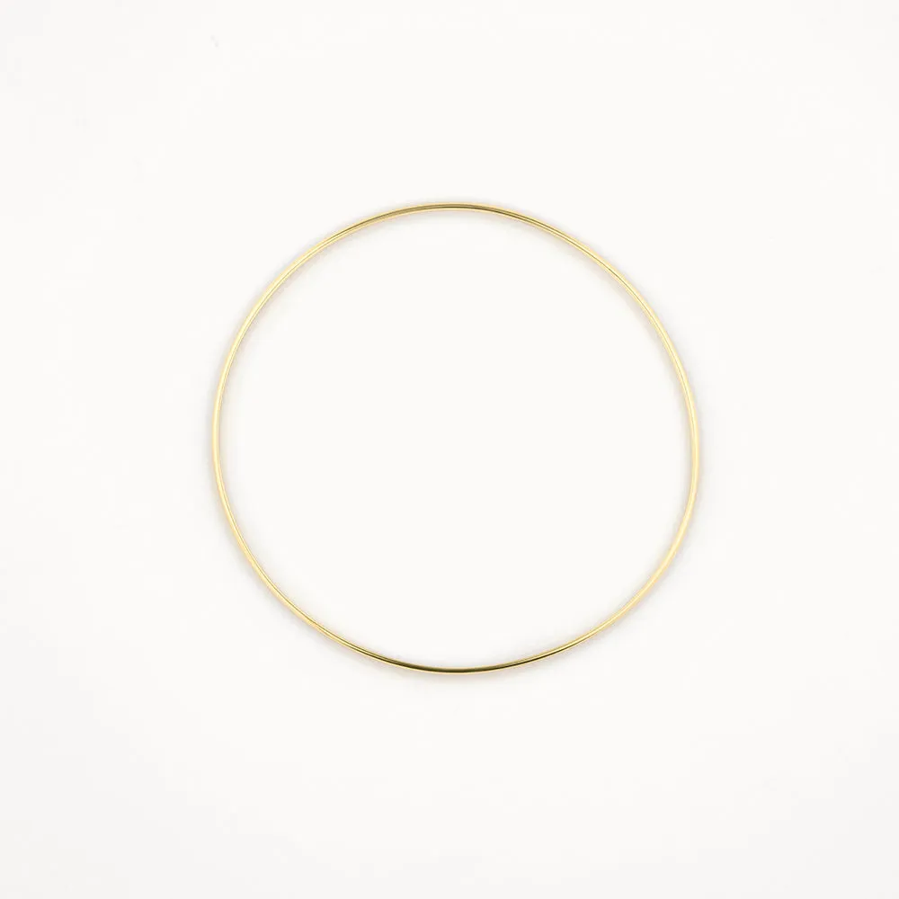 Thin Plain Bangle in 10k Gold