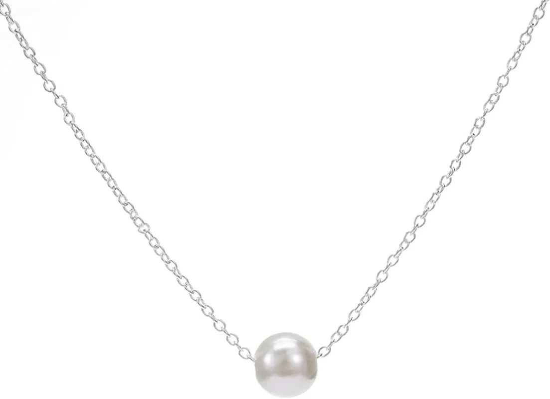 Tiny Pearl Choker Necklace Chain