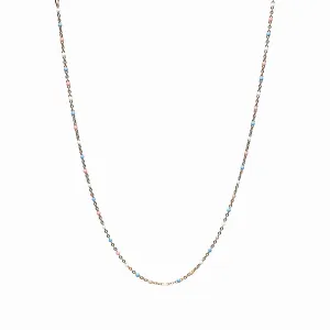 Trans Pride Beaded Enamel Necklace