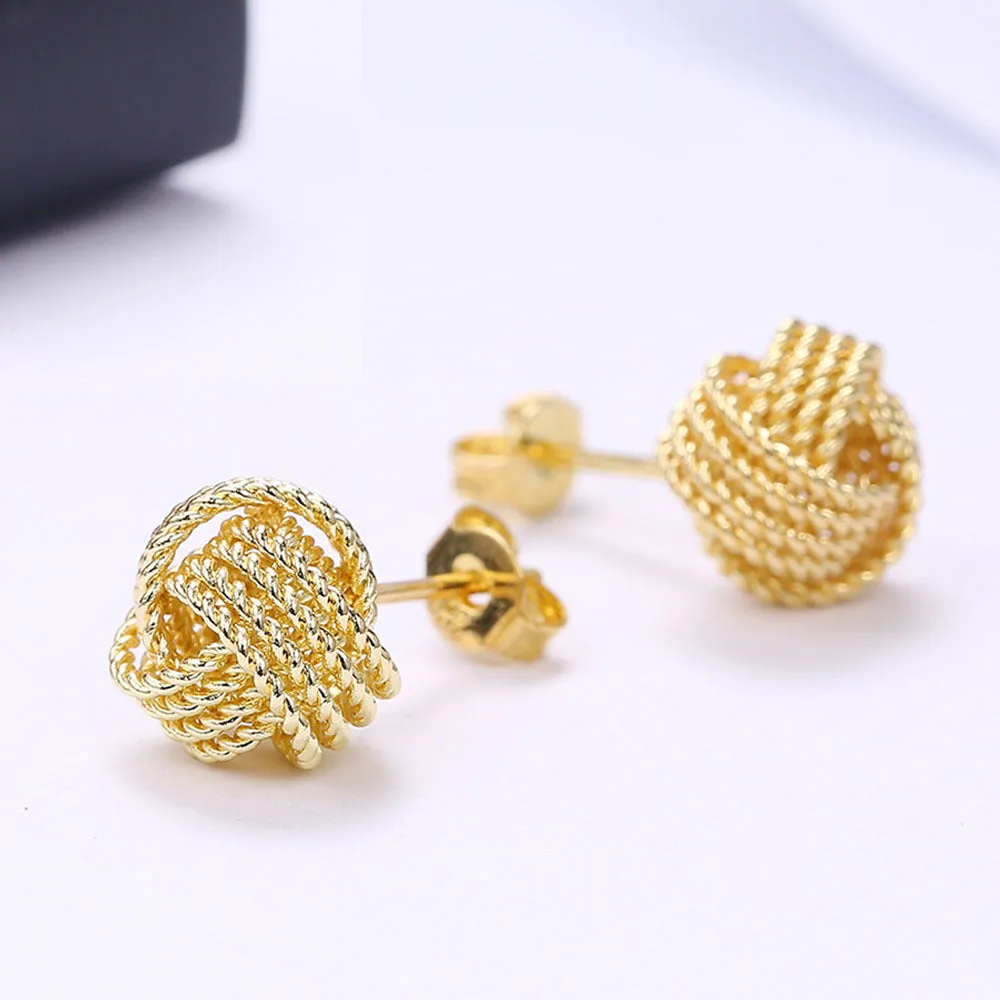 Trendy twisted earrings