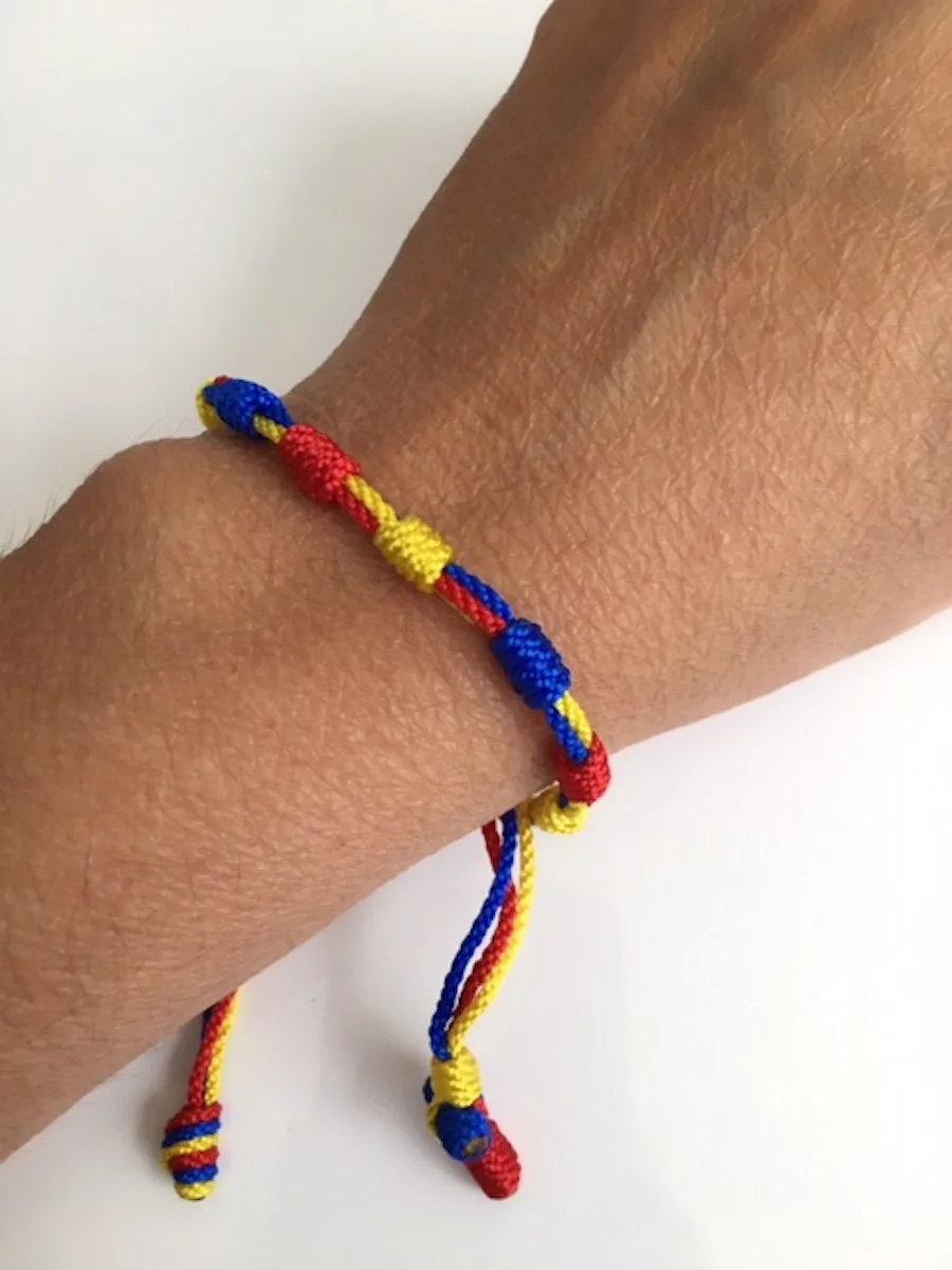 Tricolor Colombia Flag Bracelet