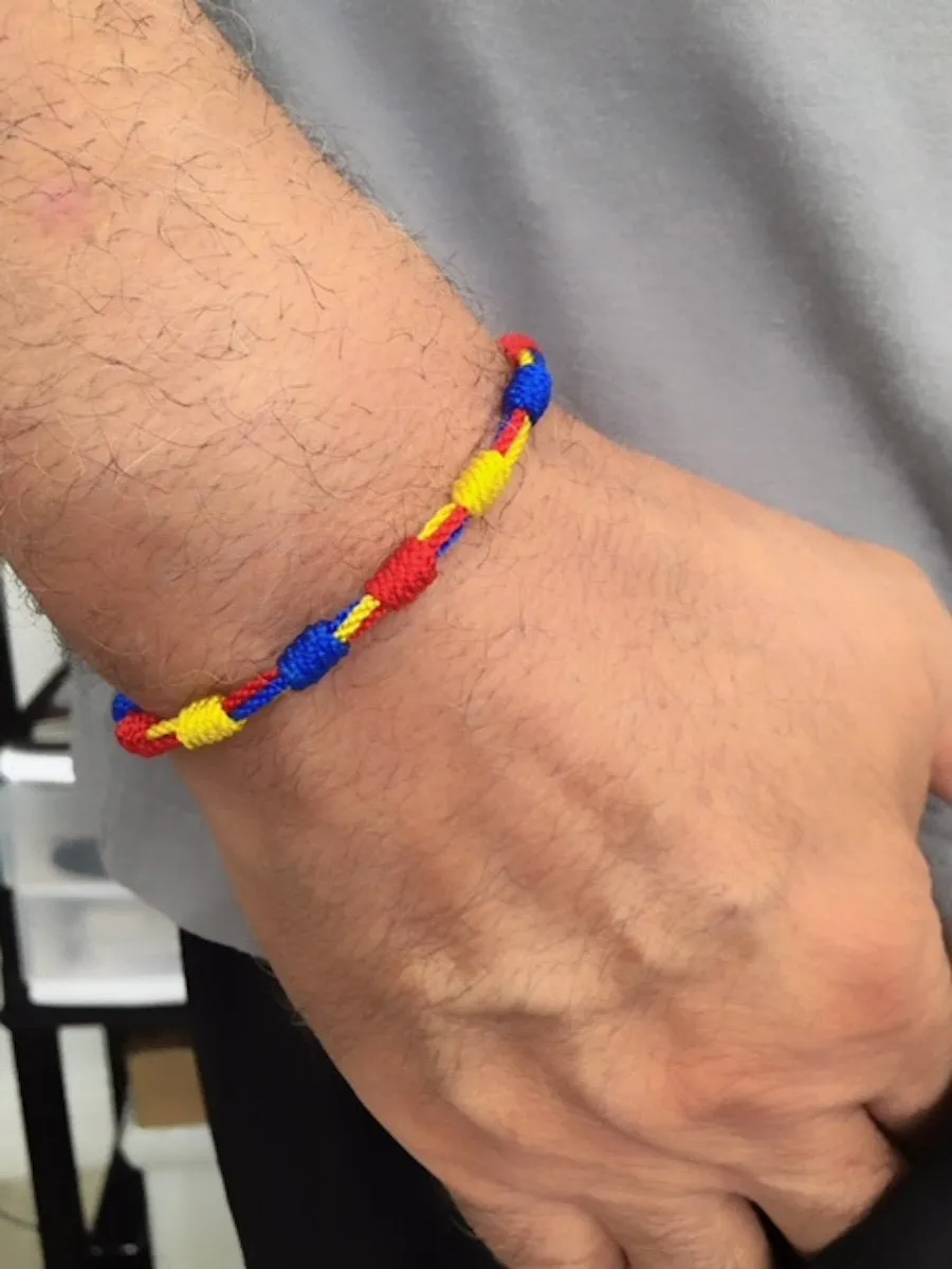 Tricolor Colombia Flag Bracelet