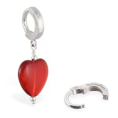 TummyToys® Silver Glass Heart Belly Huggy