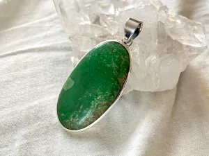 Variscite Akoni Pendant - XLong Oval