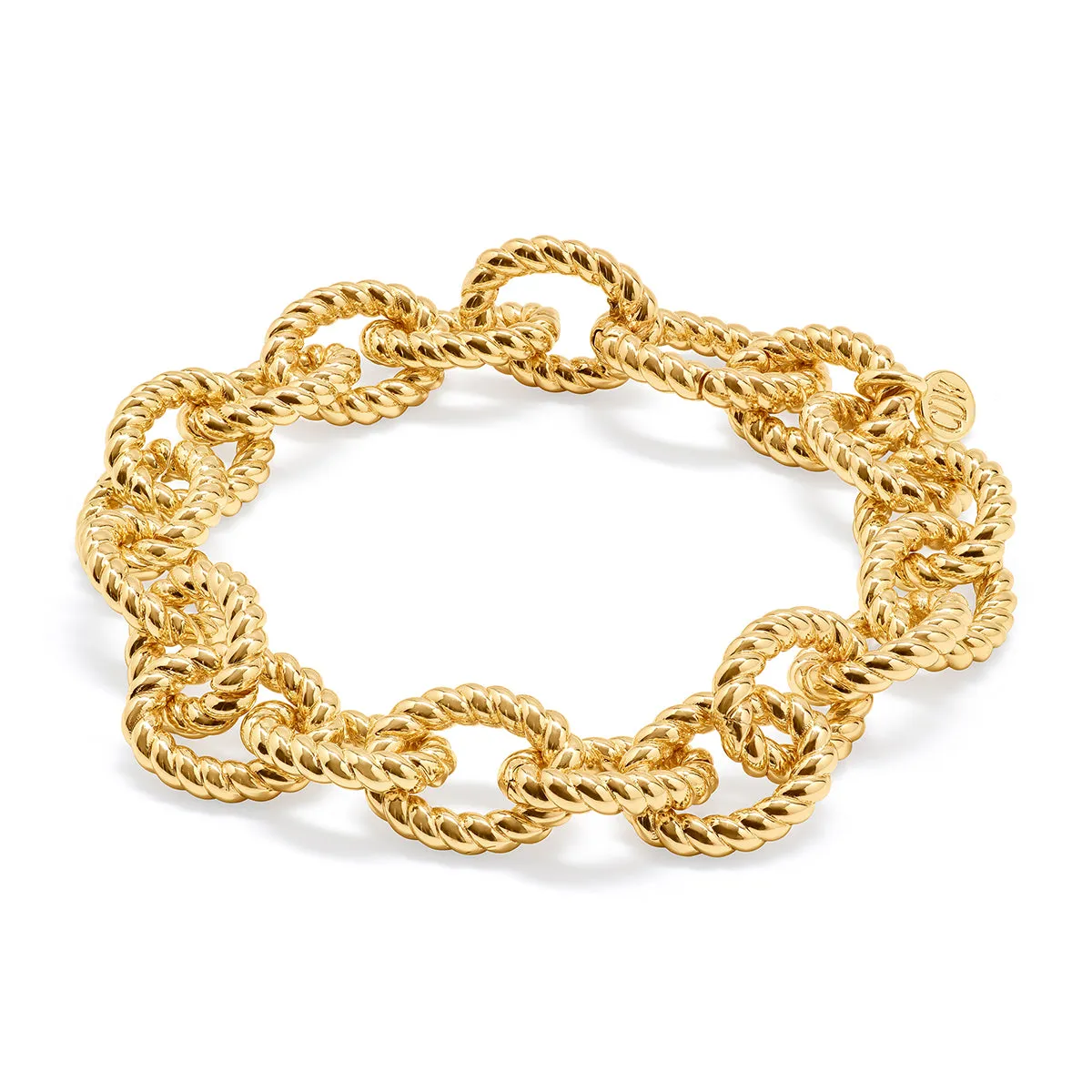 Victoria Small Chain Bracelet, 8" - Gold