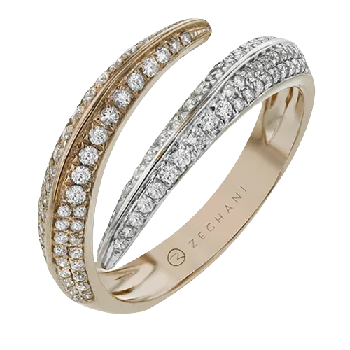 ZR1524 Right Hand Ring in 14k Gold with Diamonds